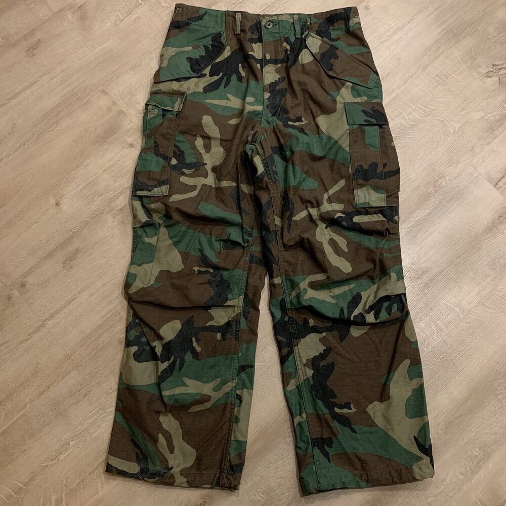 US Military USGI BDU Pants Trousers Cold Weather Field Camo Men's Medium M Reg
